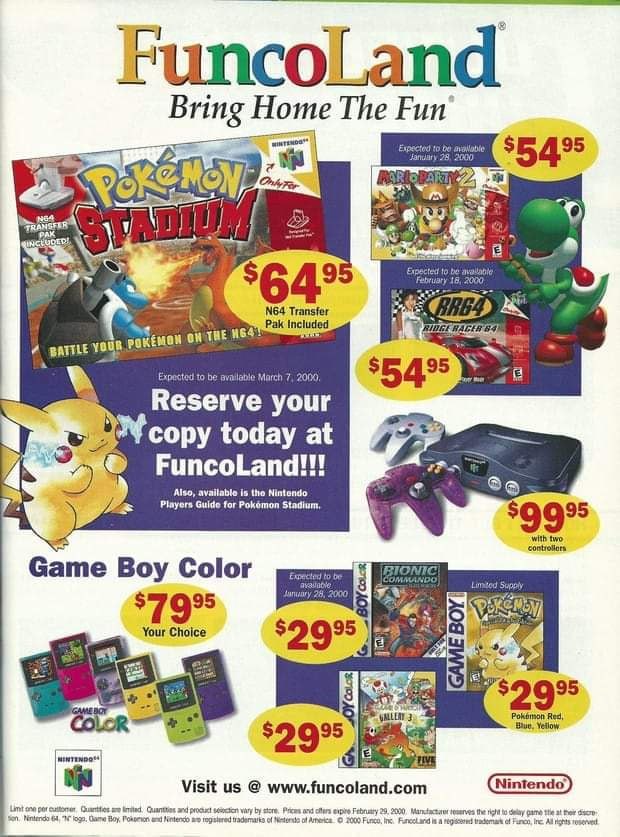 FuncoLand flyer